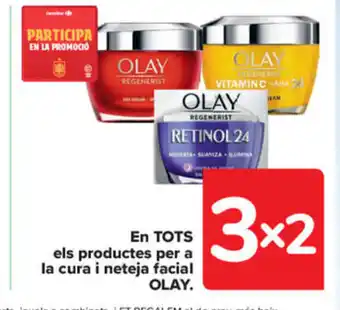 Carrefour En TOTS els productes per a la cura i neteja facial Olay oferta