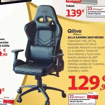 Alcampo Silla gaming oferta