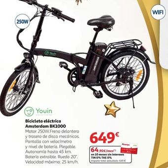 Alcampo Bicicleta eléctrica oferta