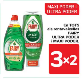 Carrefour En TOTS els Rentavaixelles Fairy Ultra Poder i Maxi Poder oferta