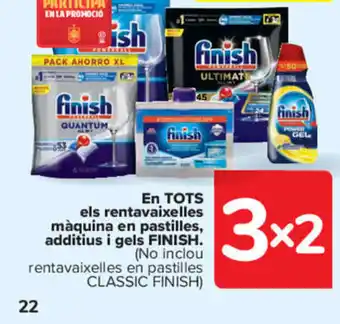Carrefour En TOTS els rentavaixelles máquina en pastilles additus i gels Finish oferta