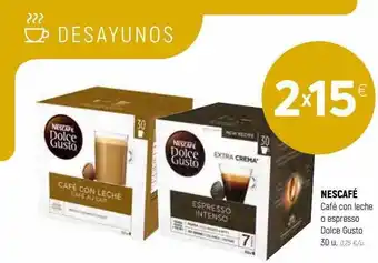 Coviran Nescafé café con leche o espresso dolce gusto oferta