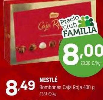 Coviran Nestlé bombones caja roja oferta