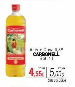 Cuevas Cash Aceite oliva 0.4° carbonell oferta
