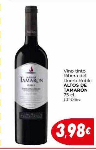 Proxi Vino tinto ribera del duero roble altos de tamarón oferta