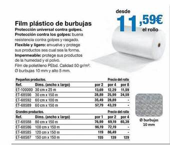 Staples Kalamazoo Film plástico de burbujas oferta