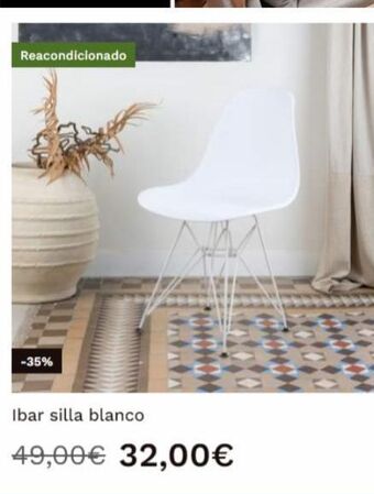 Banak Importa Sillas blanco oferta