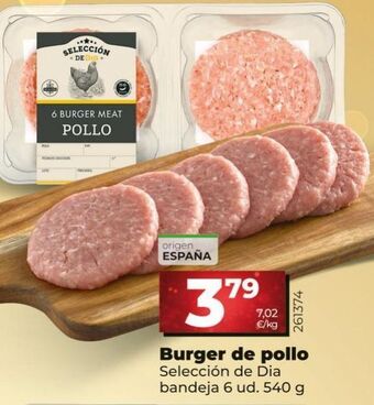 Maxi Dia Hamburguesas de pollo dia oferta