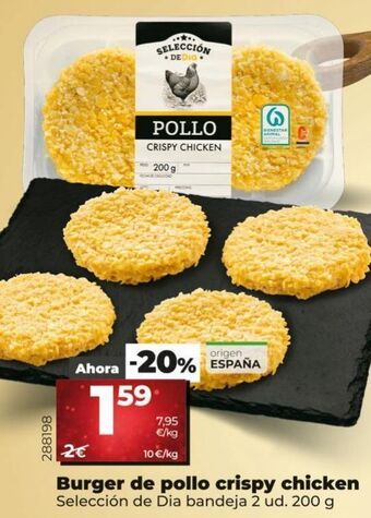 Maxi Dia Hamburguesas de pollo dia oferta