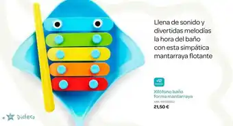 Xilófono baño forma mantarraya