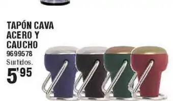 Optimus Tapón cava acero y caucho oferta