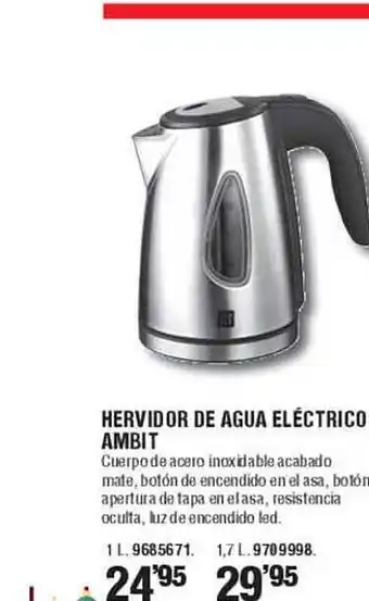 Optimus Hervidor de agua eléctrico ambit oferta