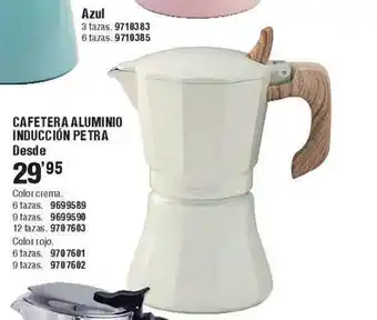Optimus Cafetera aluminio inducción petra oferta