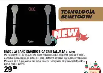 Optimus Báscula baño diagnóstica cristal jata oferta