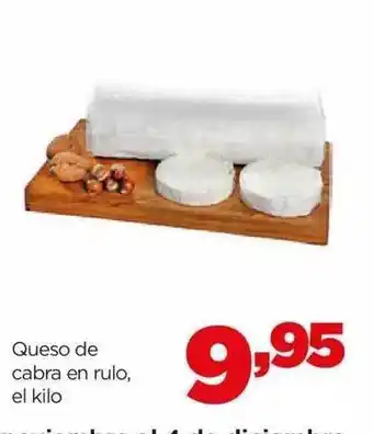 Alimerka Queso de cabra en rulo oferta