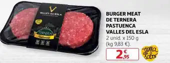 Alcampo Burger meat de ternera pastuenca valles del esla oferta