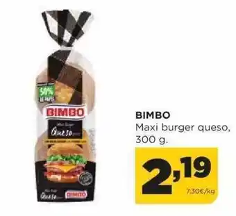 Alimerka Bimbo maxi burger queso oferta