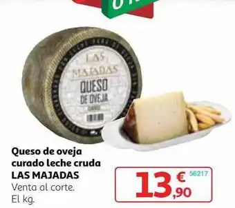 Alcampo Queso de oveja curado leche cruda las majadas oferta