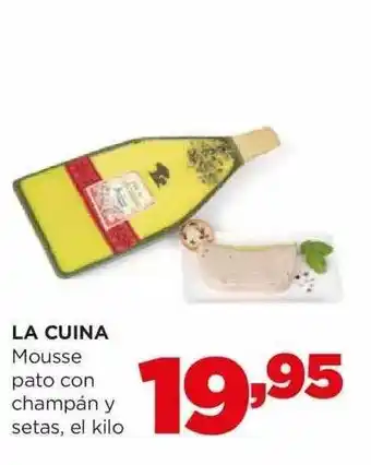 Alimerka La cuina mousse pato con champán y setas oferta