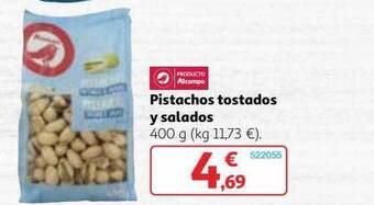 Alcampo Pistachos tostados y salados oferta
