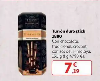 Alcampo Turrón duro stick 1880 oferta
