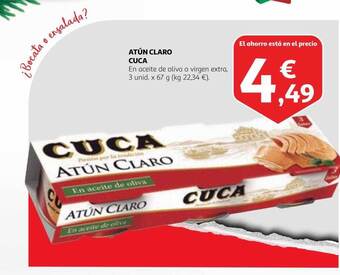 Alcampo Atún claro cuca oferta