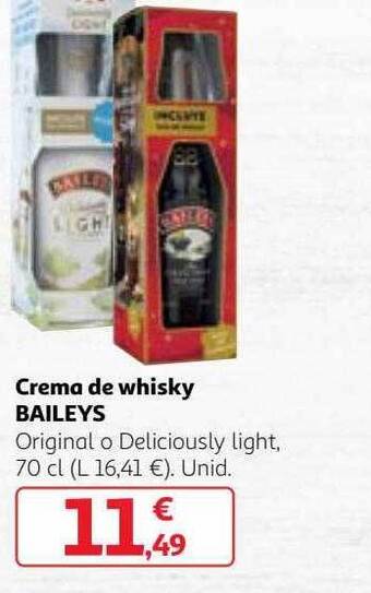 Alcampo Crema de whisky baileys oferta