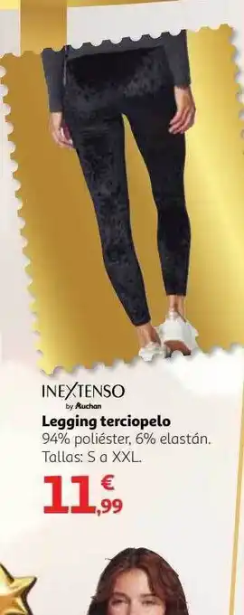 Alcampo Legging terciopelo inextenso oferta