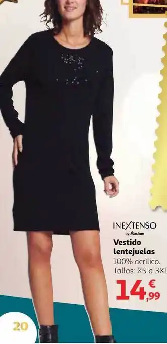 Alcampo Inextenso vestido lentejuelas oferta