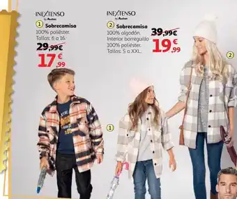 Alcampo Inextenso 1- sobrecamisa 2- sobrecamisa oferta