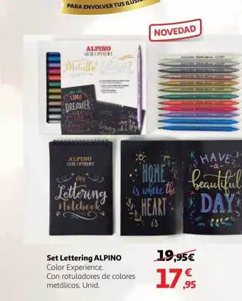 Alcampo Set lettering alpino oferta