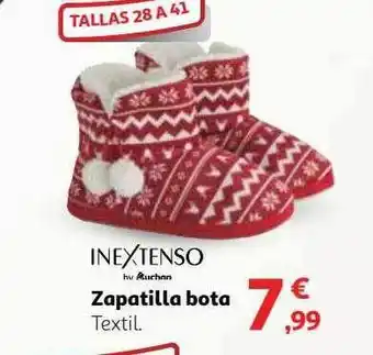 Alcampo Inextenso zapatilla bota oferta