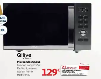 Alcampo Qilive microondas q6865 oferta