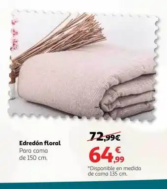 Alcampo Edredón floral oferta