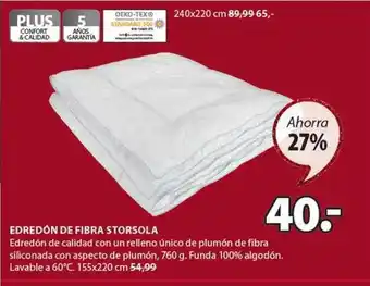 JYSK Edredón de fibra storsola oferta
