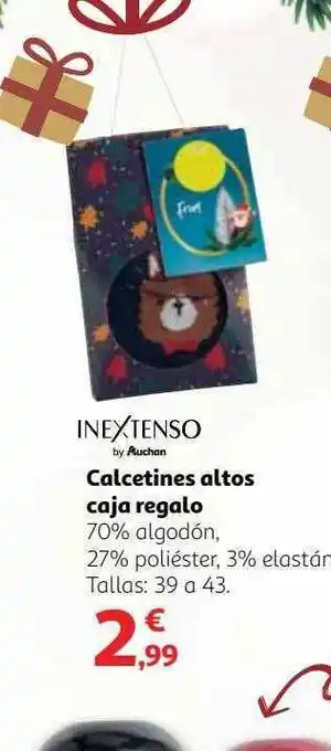 Alcampo Calcetines altos caja regalo inextenso oferta