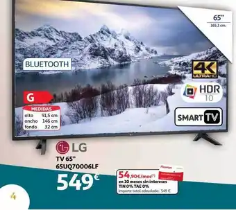 Alcampo Lg tv 65 oferta