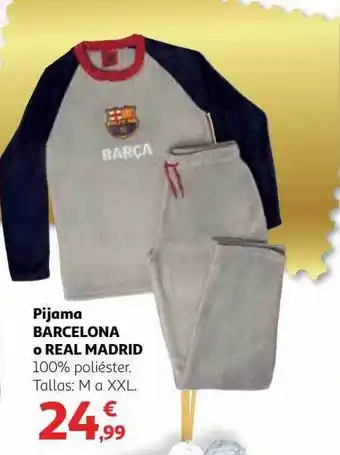 Alcampo Pijama barcelona o real madrid oferta