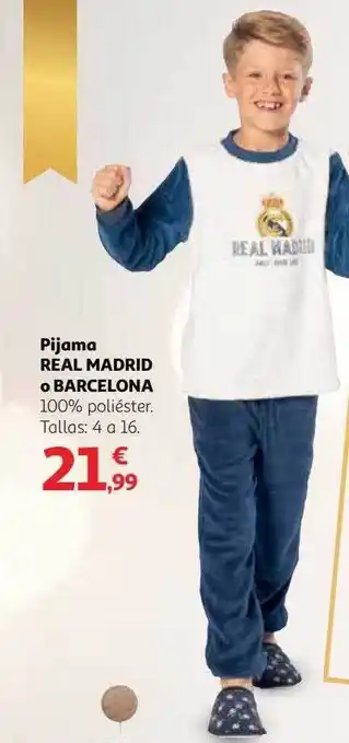 Alcampo Pijama real madrid o barcelona oferta