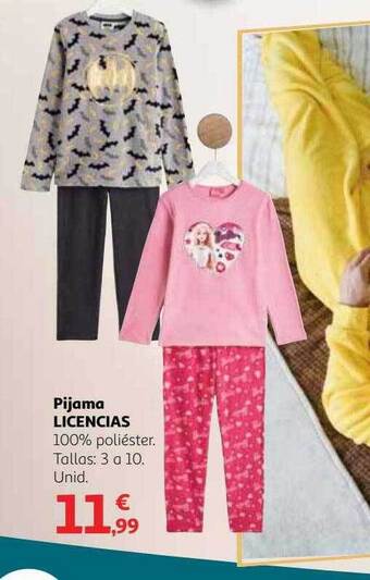 Alcampo Pijama licencias oferta