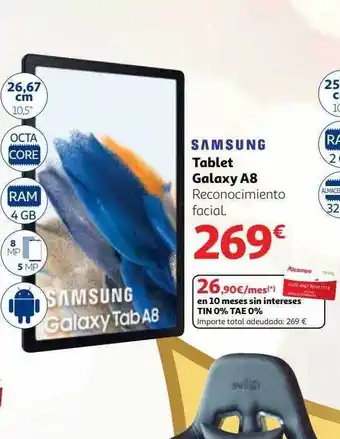 Alcampo Samsung tablet galaxy a8 oferta