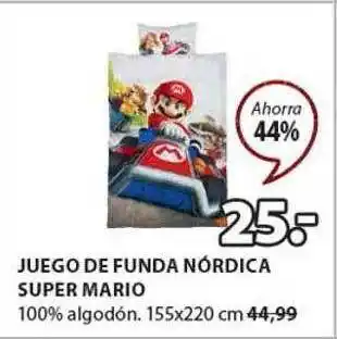 JYSK Juego de funda nórdica super mario oferta