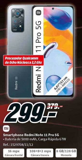 MediaMarkt Mi smartphone redmi note 11 pro 5g oferta