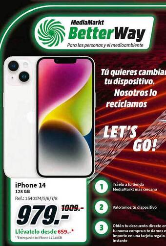 MediaMarkt Iphone 14 128gb oferta