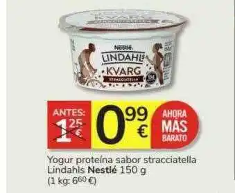 Consum Yogur proteína sabor stracciatella lindhals nestlé oferta