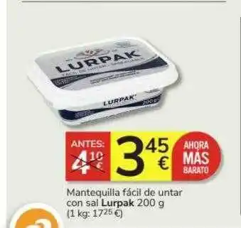 Consum Mantequilla fácil de untar con sal lurpak oferta