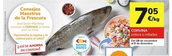 Consum Corvina entera o mitades oferta
