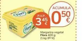 Consum Margarina vegetal flora oferta