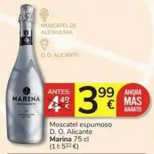 Consum Moscatel espumos d.o. alicante marina oferta