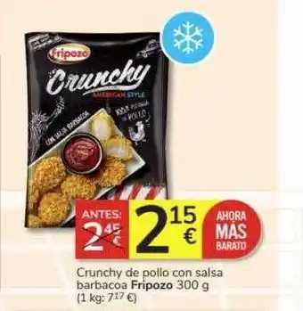 Consum Crunchy de pollo con salsa barbacoa fripozo oferta